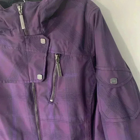 Marmot membrain waterproof-plaid hooded jacket - Picture 2 of 9